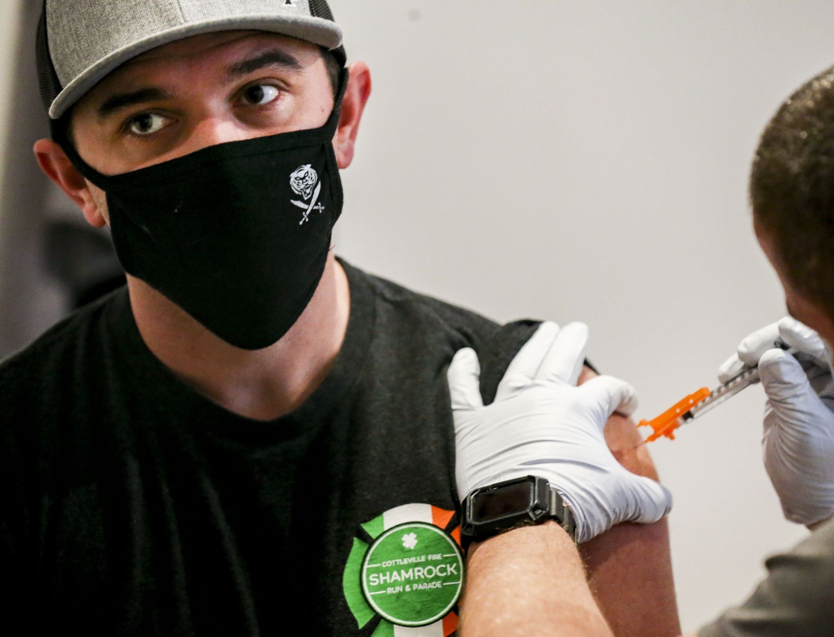 First responders receive first doses
